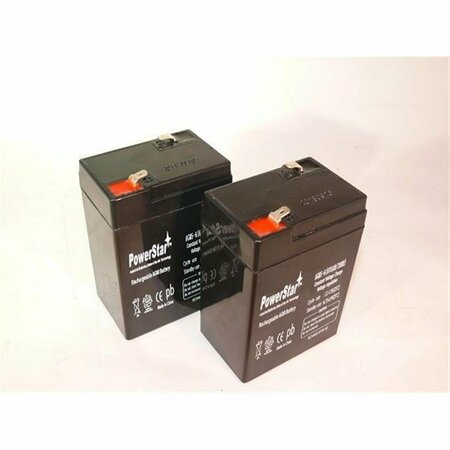 POWERSTAR 6 V 5Ah Rechargeable Game Deer Feeder Battery, 2 Pack PO46406